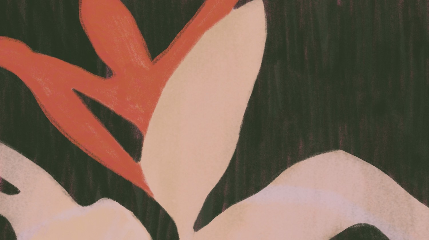 Detail of "Botanical Composition 02" — digital illustration by Katarzyna Księżopolska