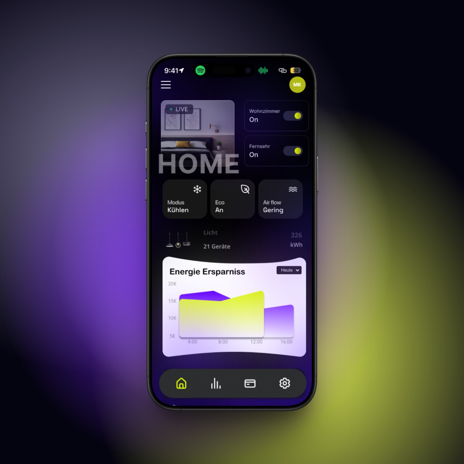 UI-Design der Smart Home App – Kontrolle & Komfort an einem Ort
