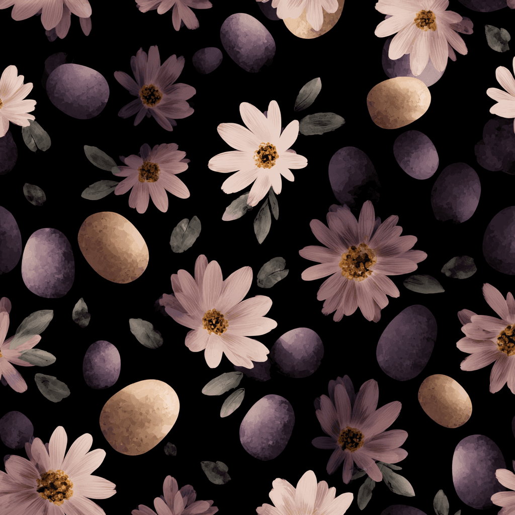 midnight meadow Apple Watch collection header image featuring floral, easter, and spring.