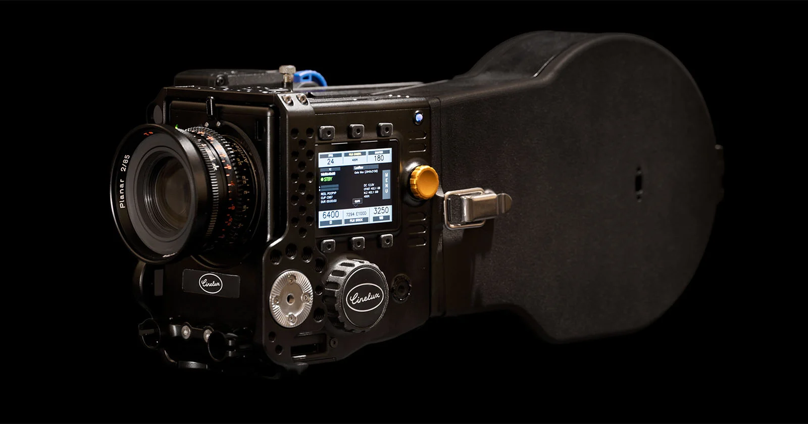 Cinelux Sixteen camera black background