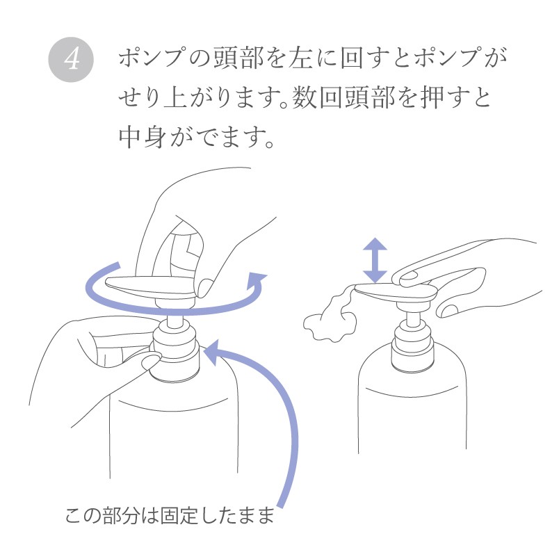 詰替用専用ボトルセット方法