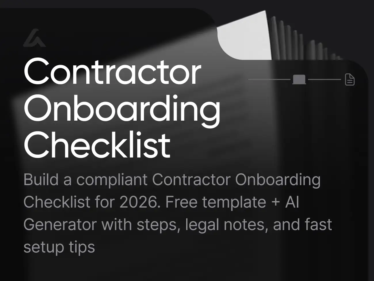 Contractor Onboarding Checklist