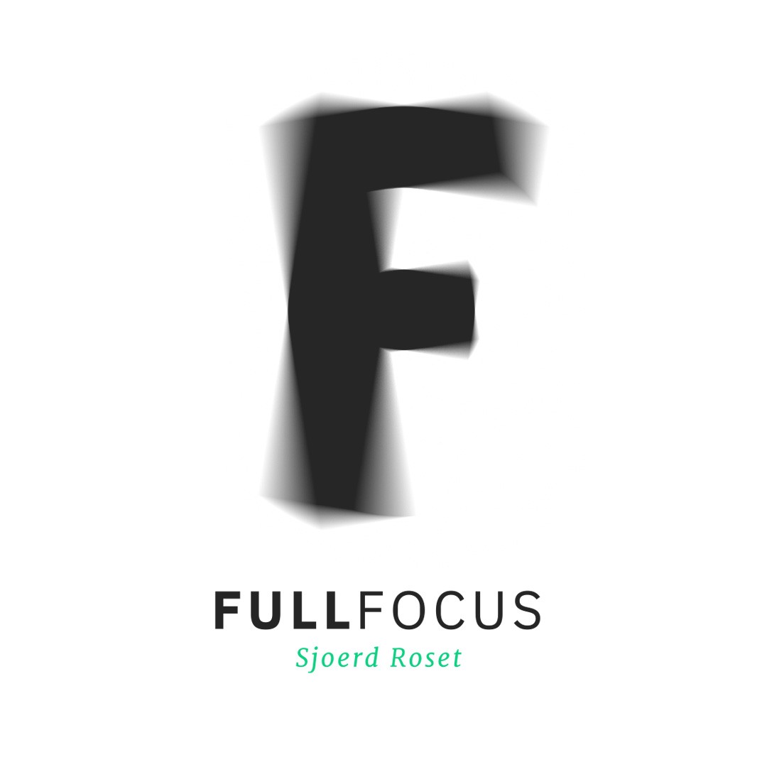 Black logo with large F for Full Focus coaching