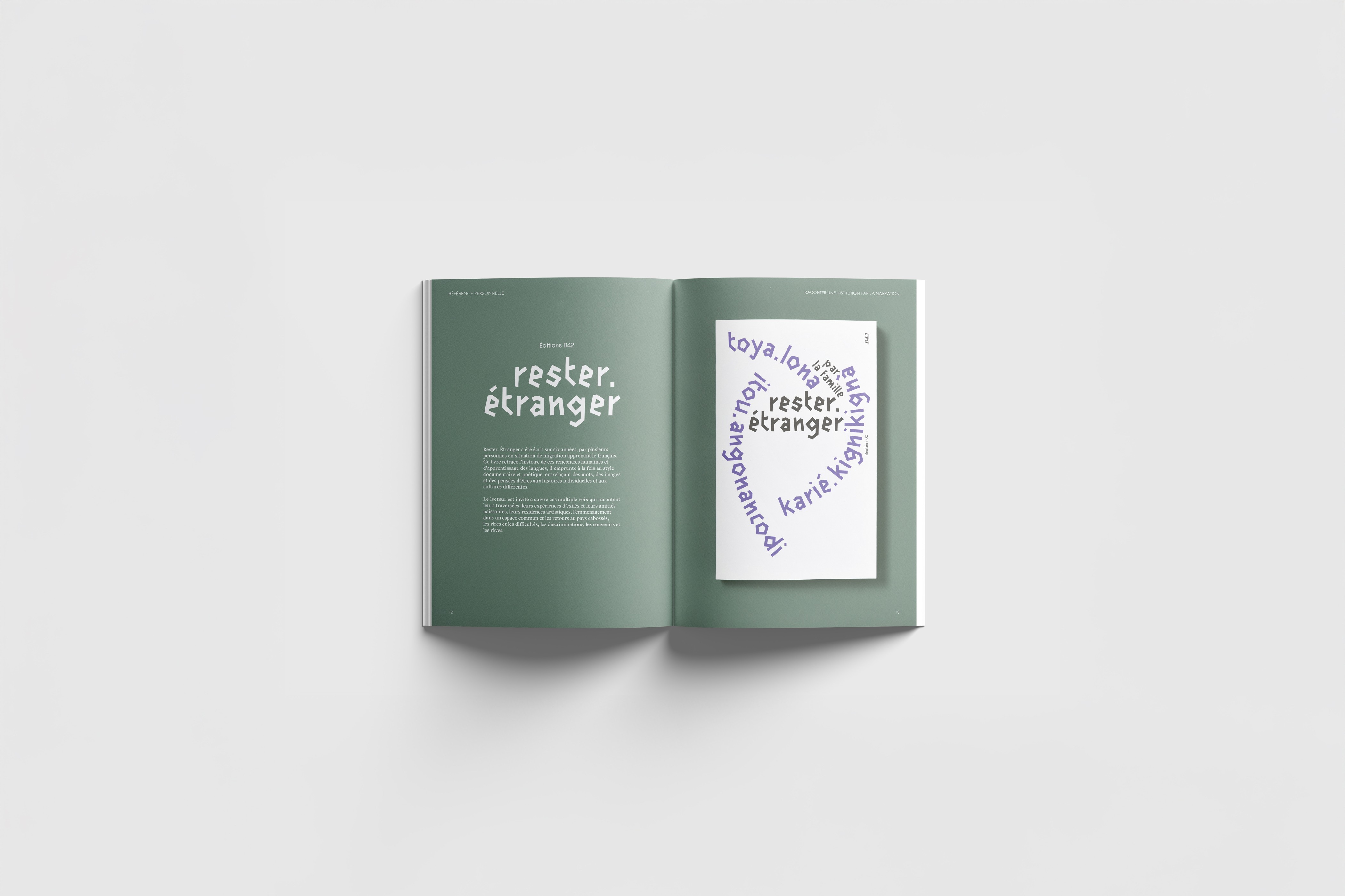 Rester étranger - Editions B42