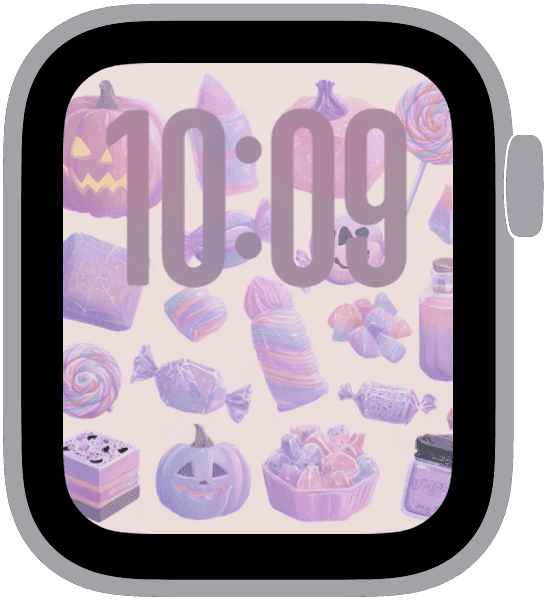 A selected watchface from the candy grave collection