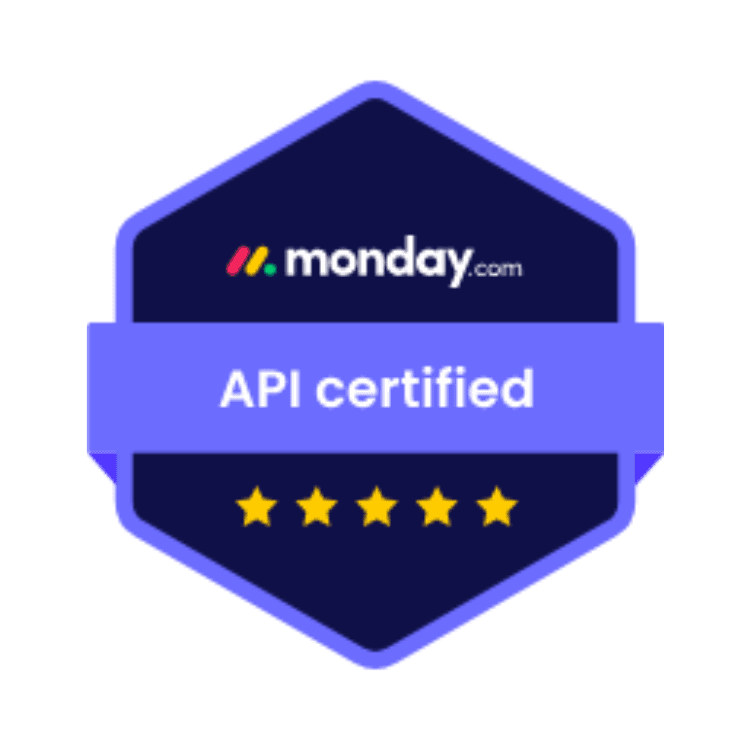 monday.com API certified expert badge