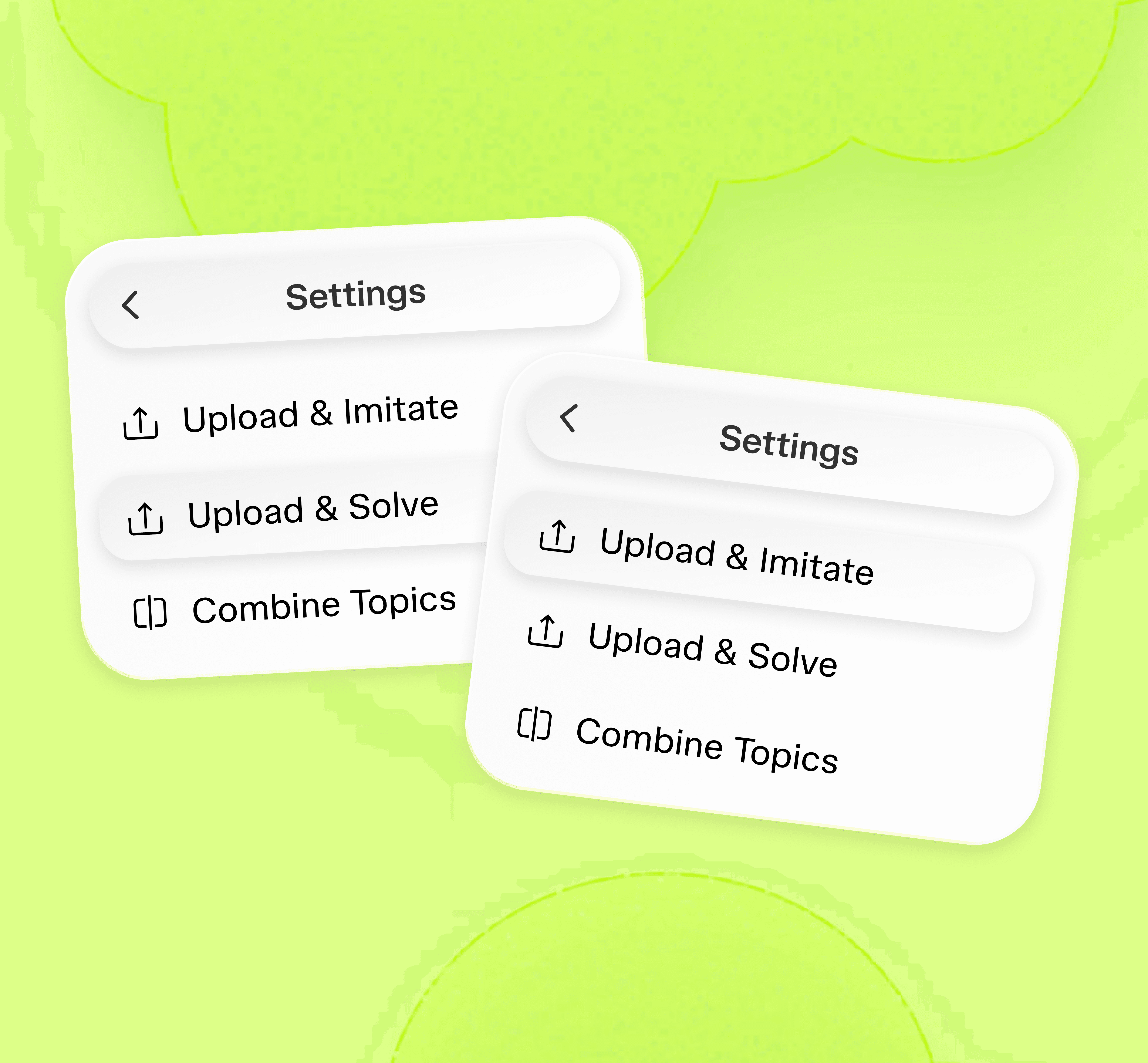 Project list interface