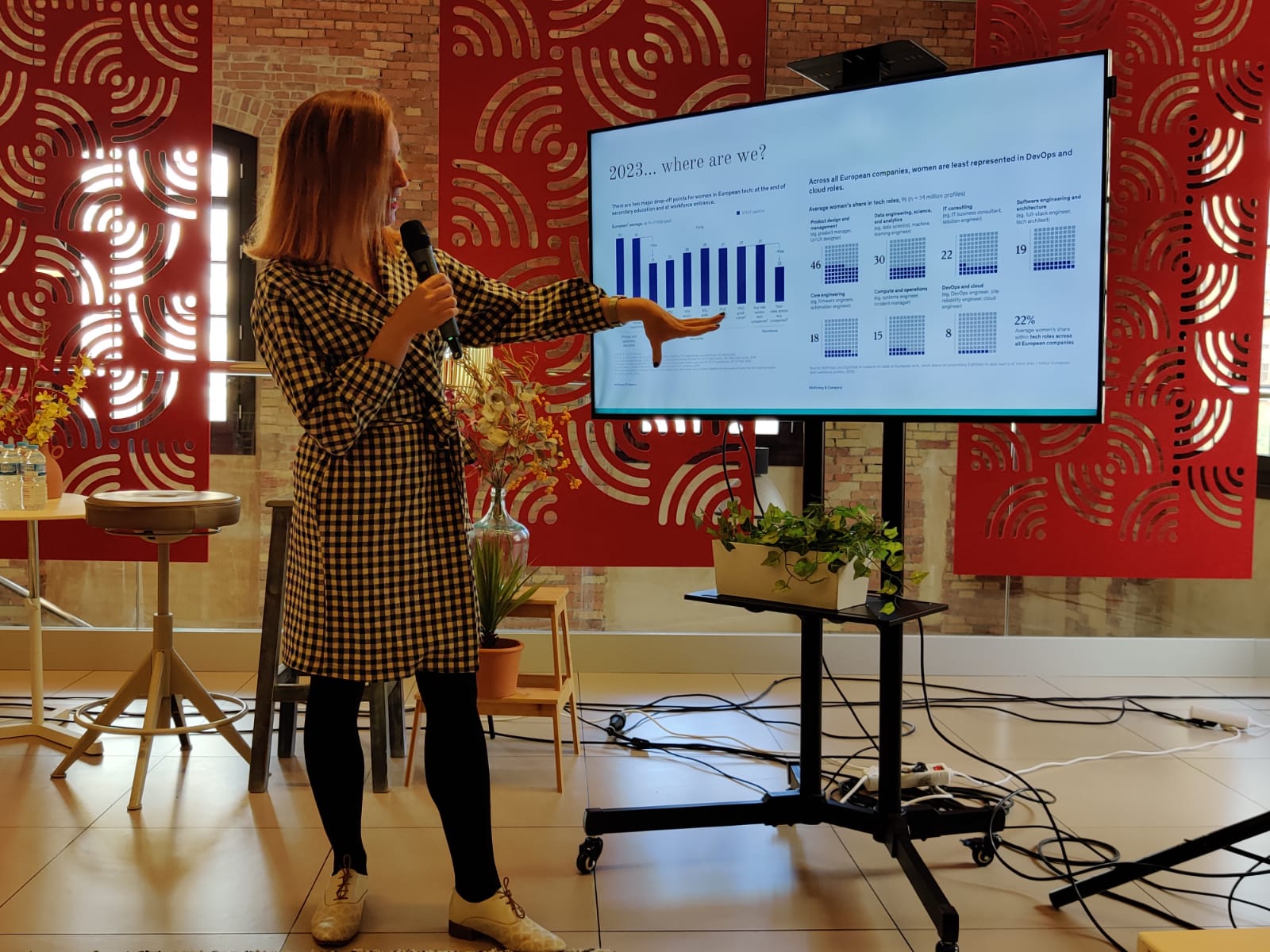 Katy presenting her findings