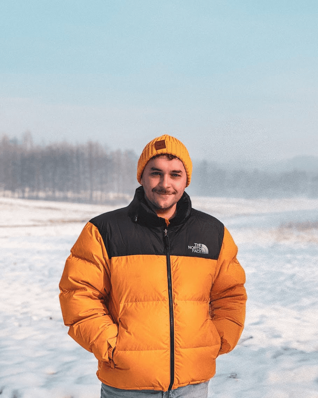 3D face with blue filter