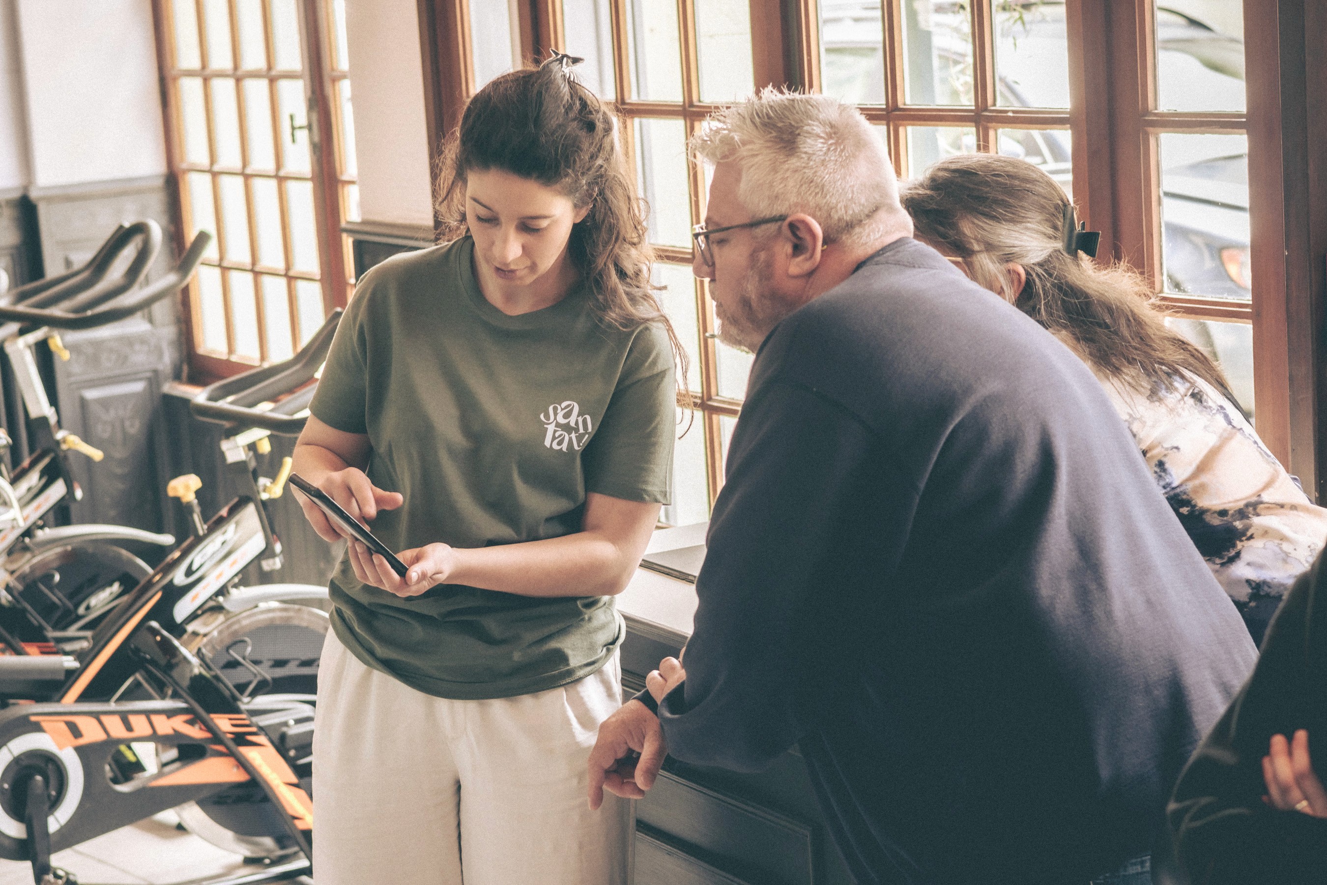 Woman portrait at the balcony