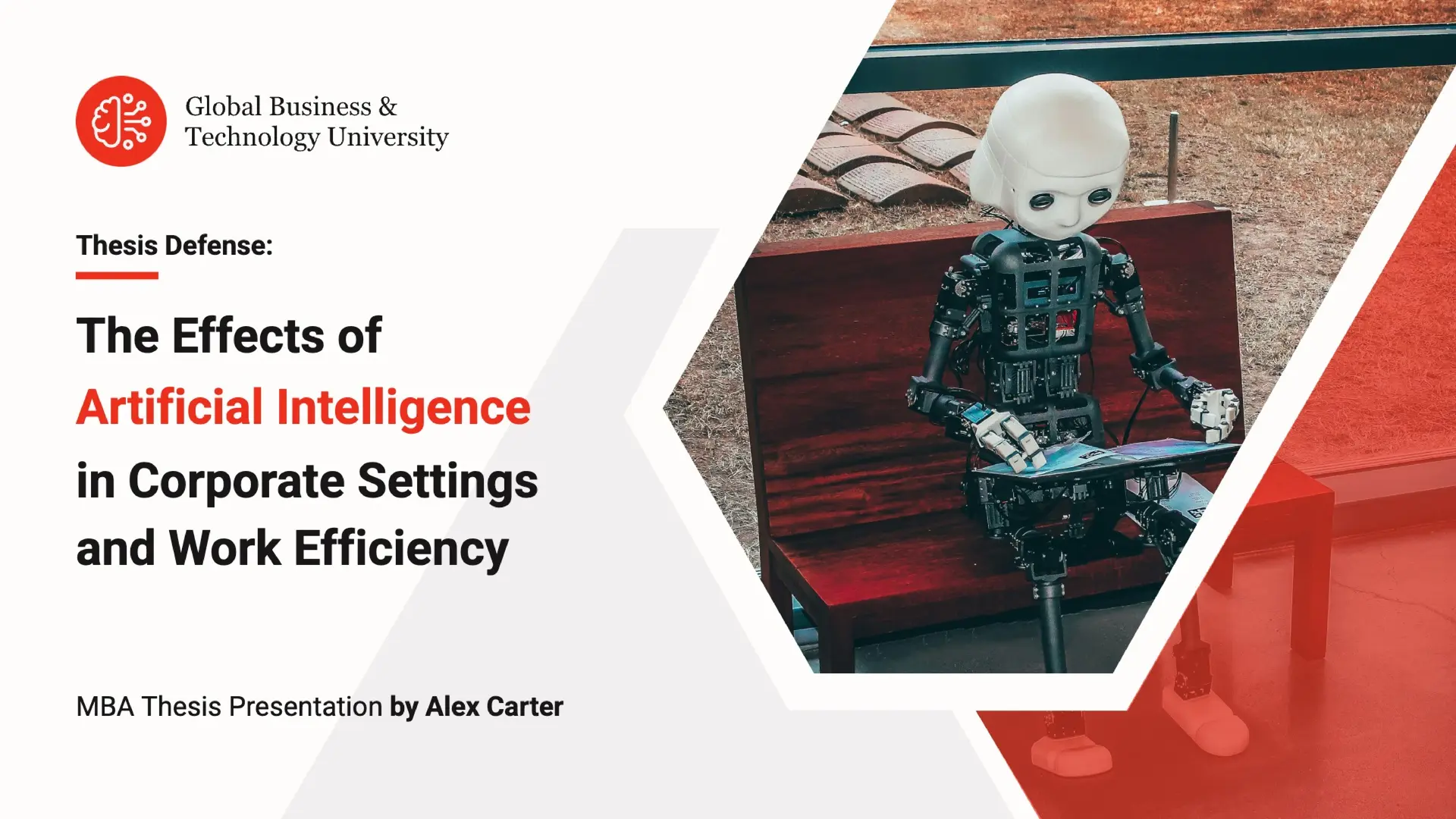cover slide of a thesis presentation
