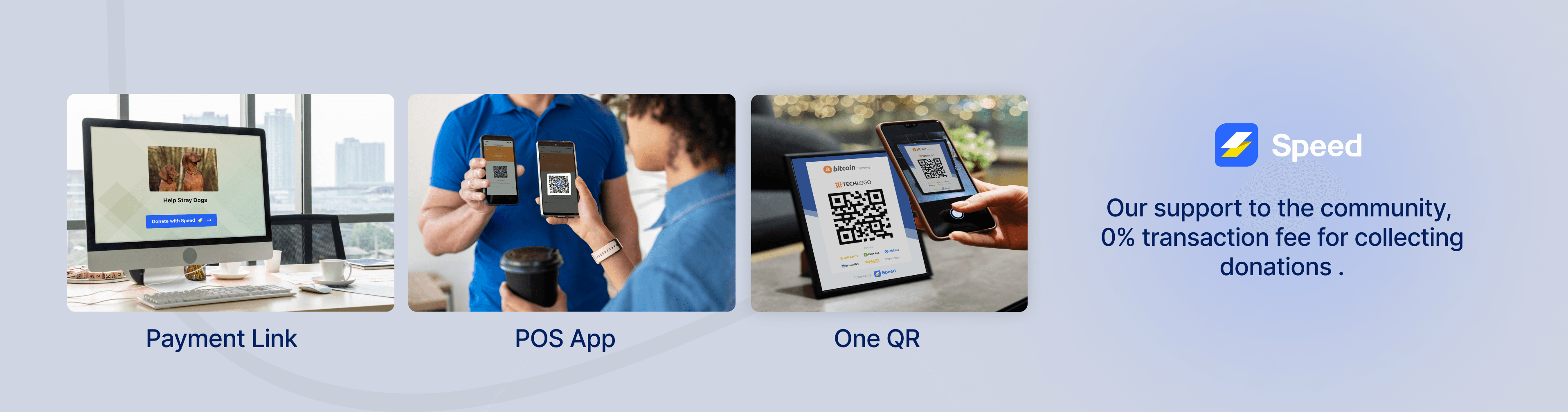 Start accepting Bitcoin donations with Speed