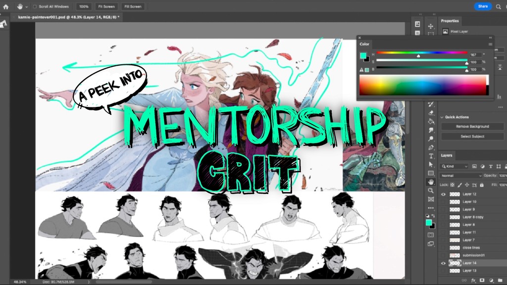 a peek into mentorship crit