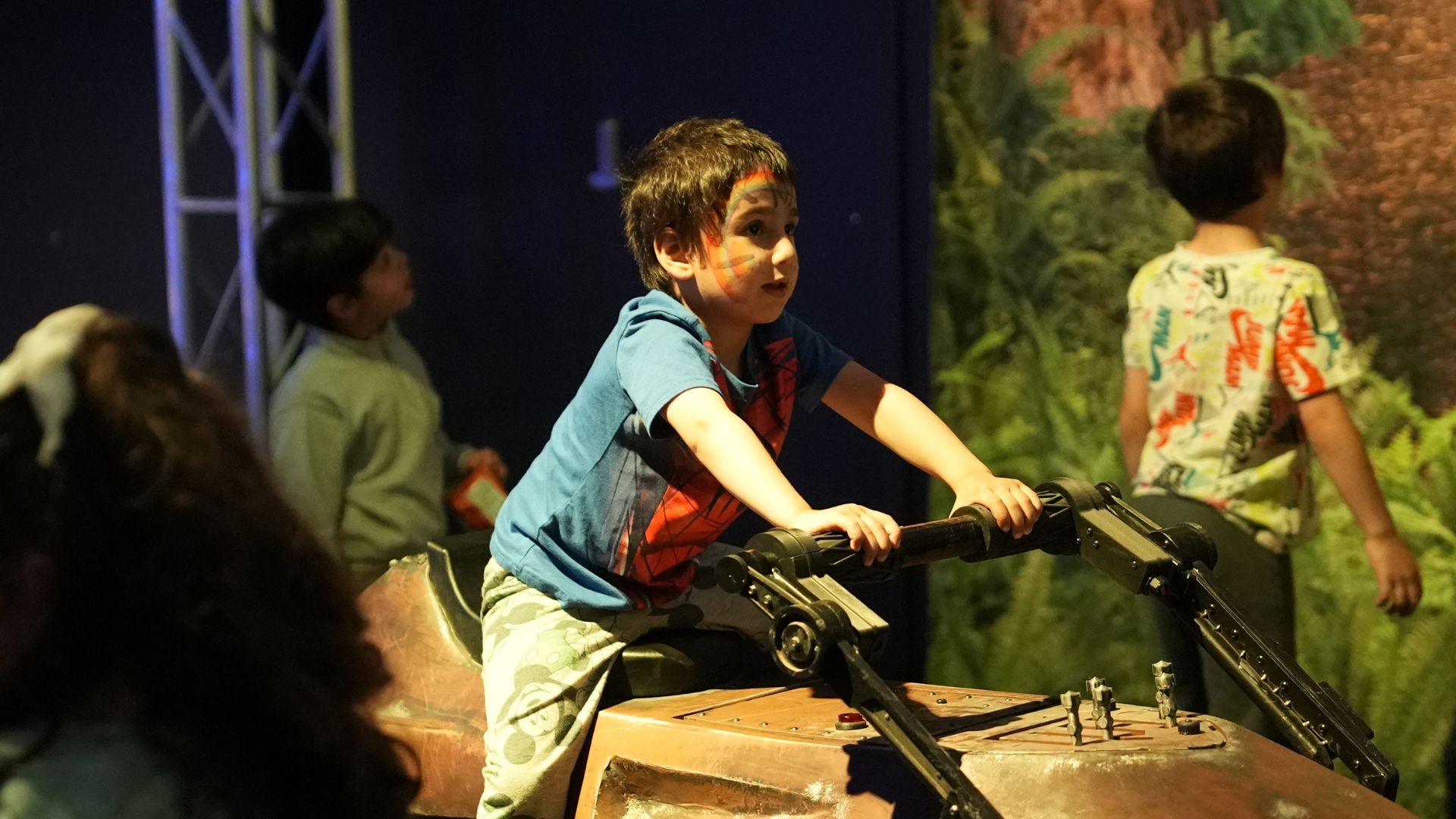 One LEGO® pilot sits in the LEGO® Bleriot before it takes off.