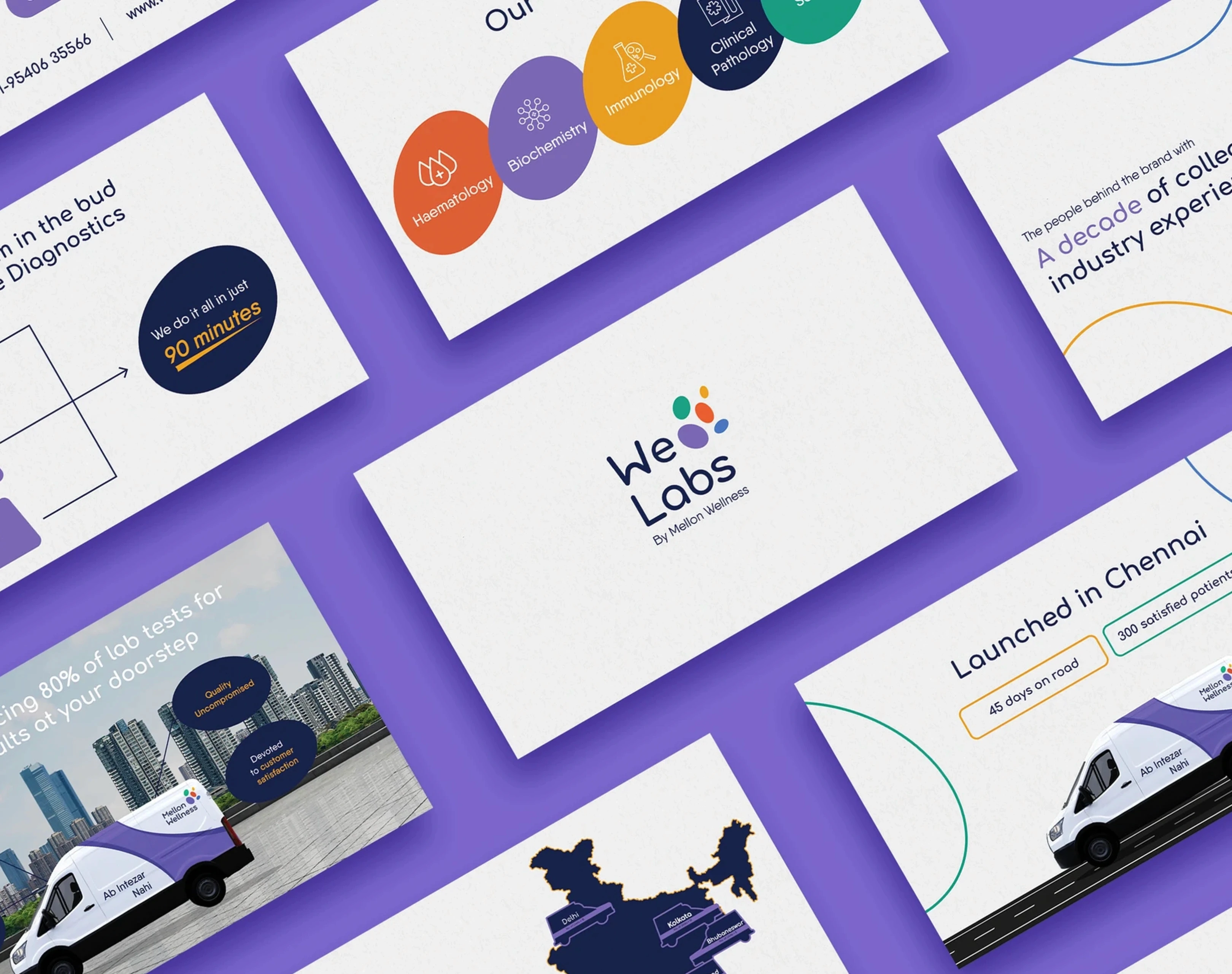 Dentaid brand & illustration case study - hero visual, abstrct design