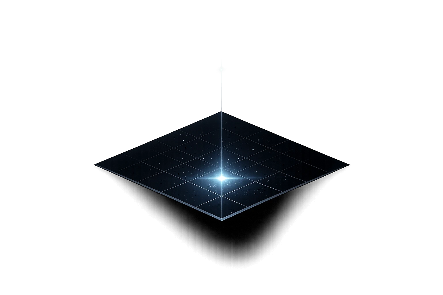 Abstract blue square