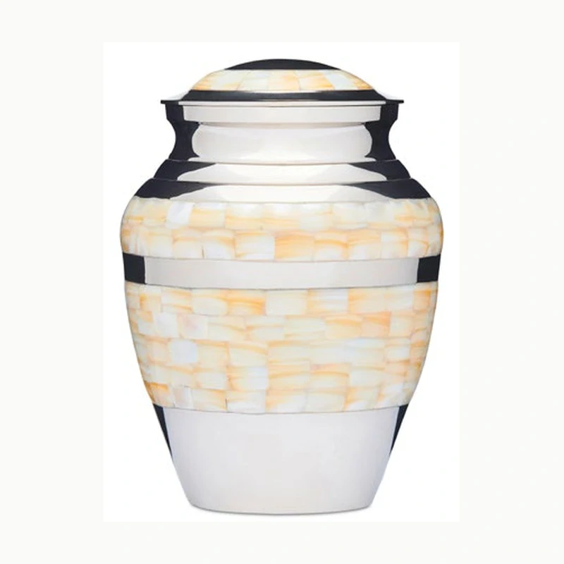 Mother of Pearl Nickel Urn — original supplier catalogue image