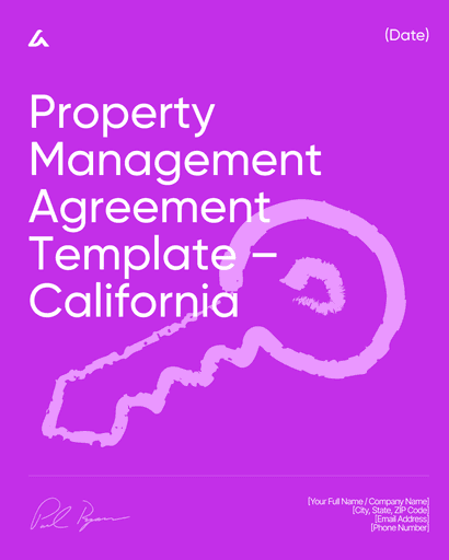 Property Management Agreement Template – California