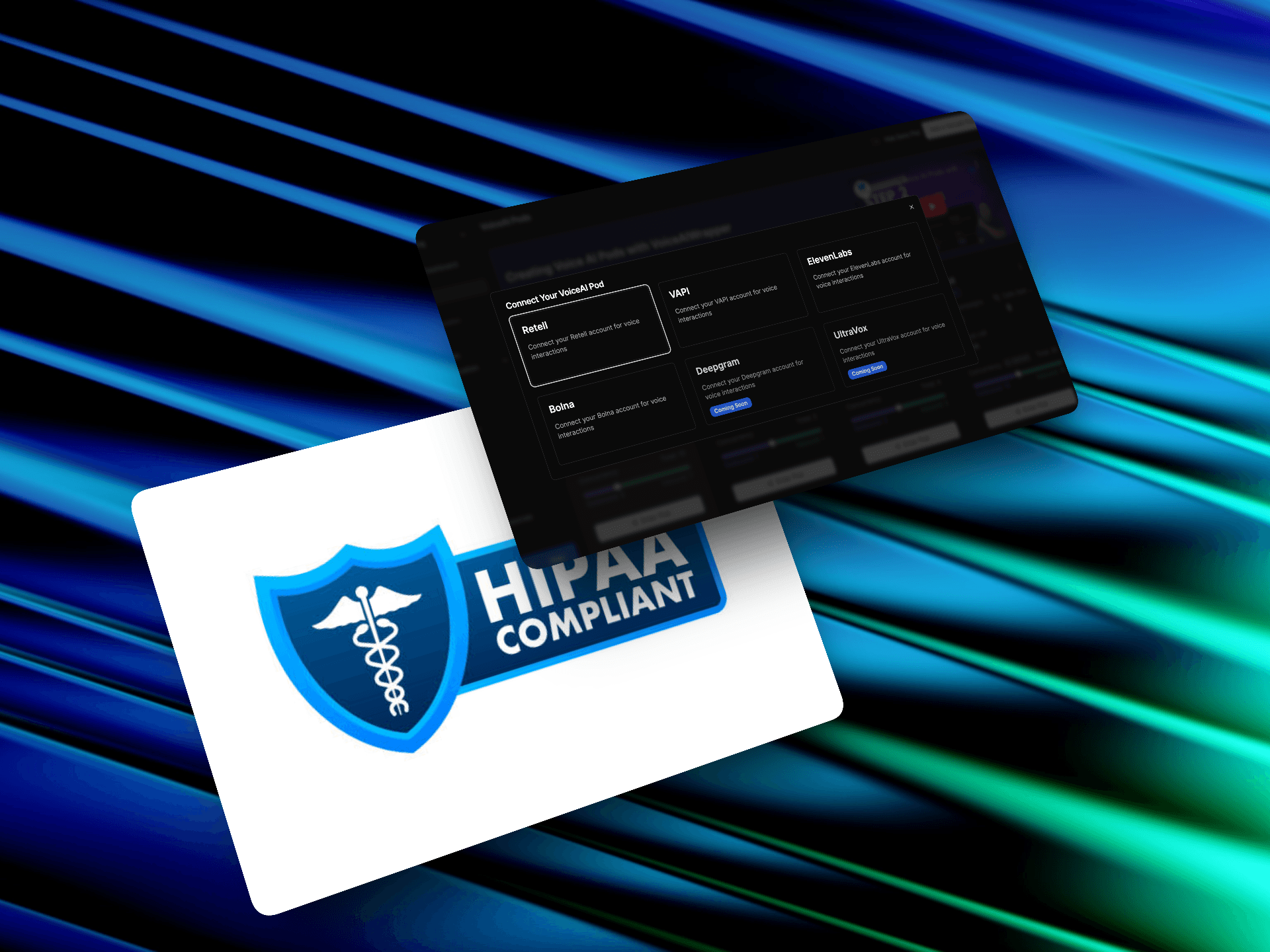 HIPAA compliant white label voice AI platform dashboard with multi-provider integration for secure healthcare communication solutions | VoiceAIWrapper