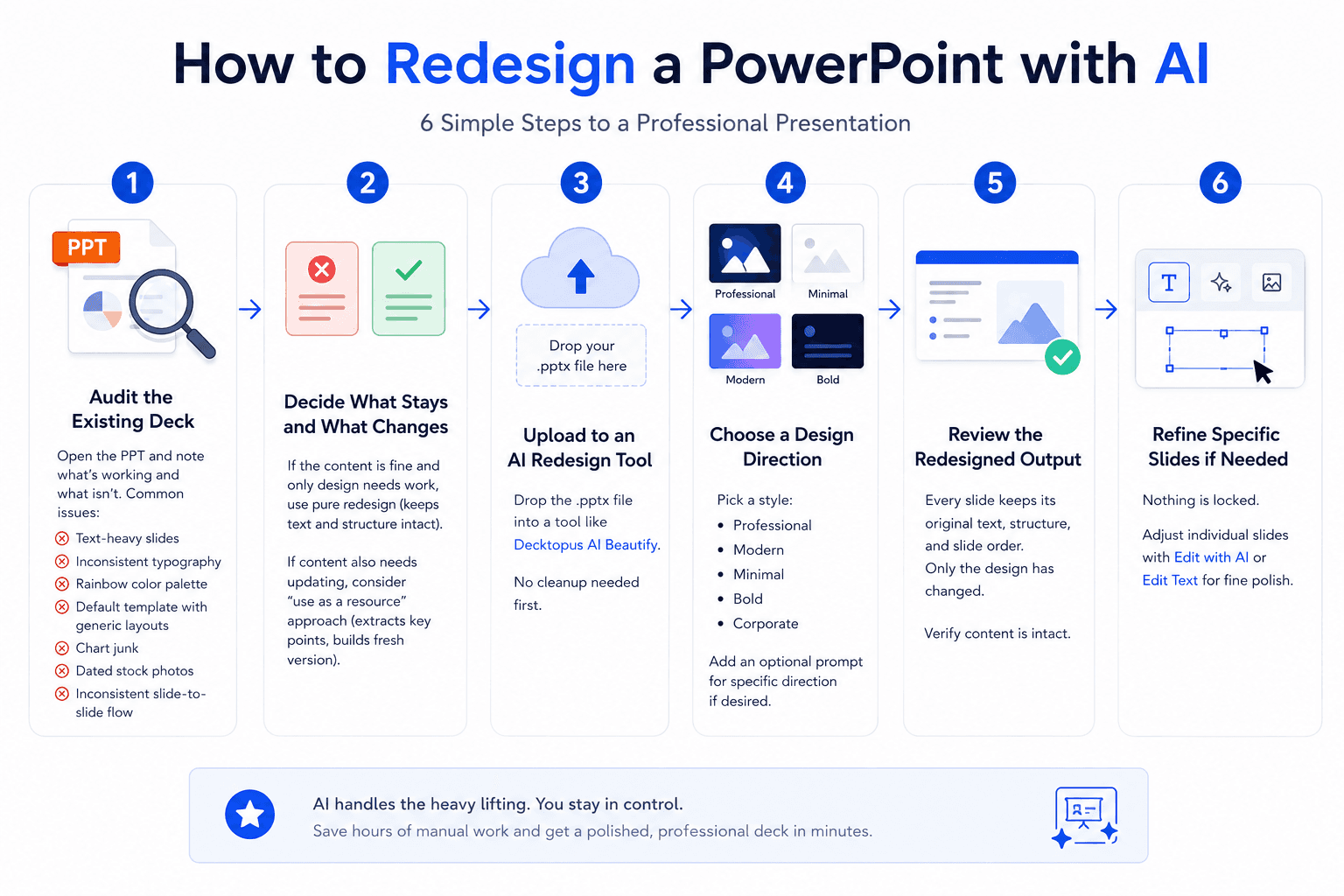 The 6-Step PowerPoint Redesign Framework