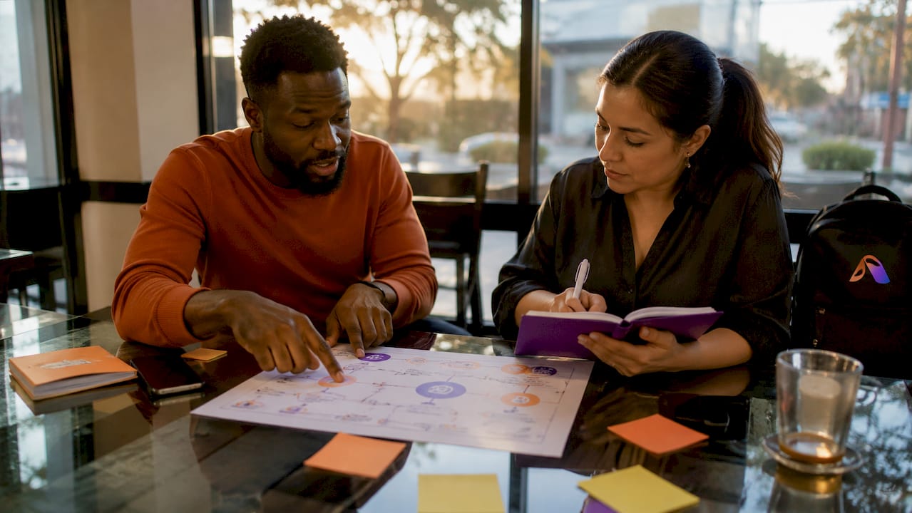 Collaborators planning AI loyalty programs