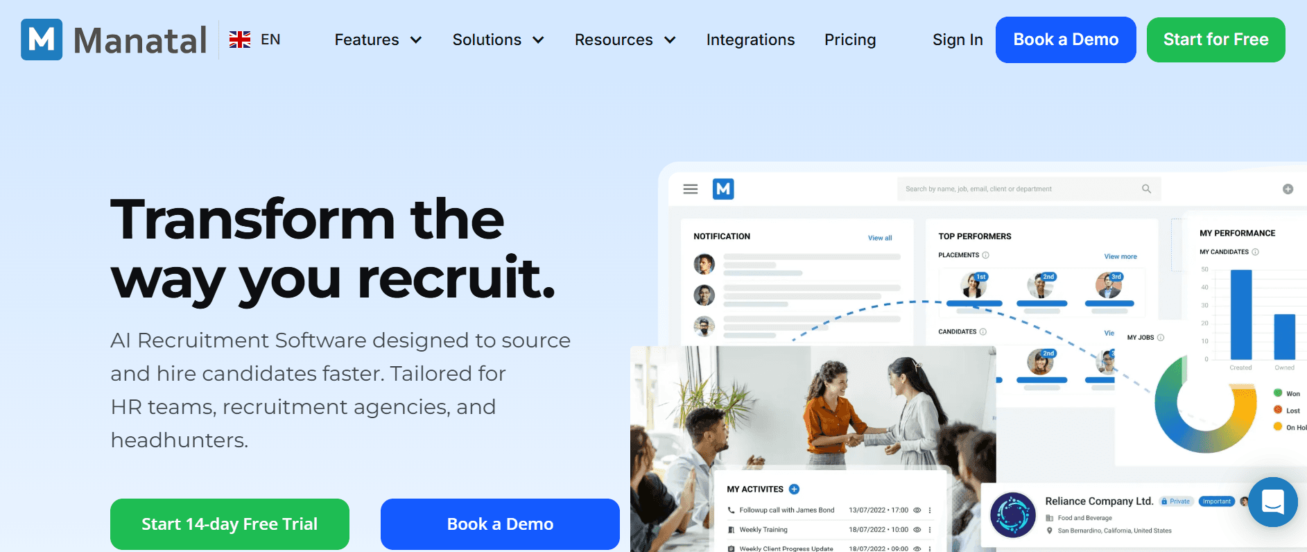 manatal - Recruitment Automation Tools