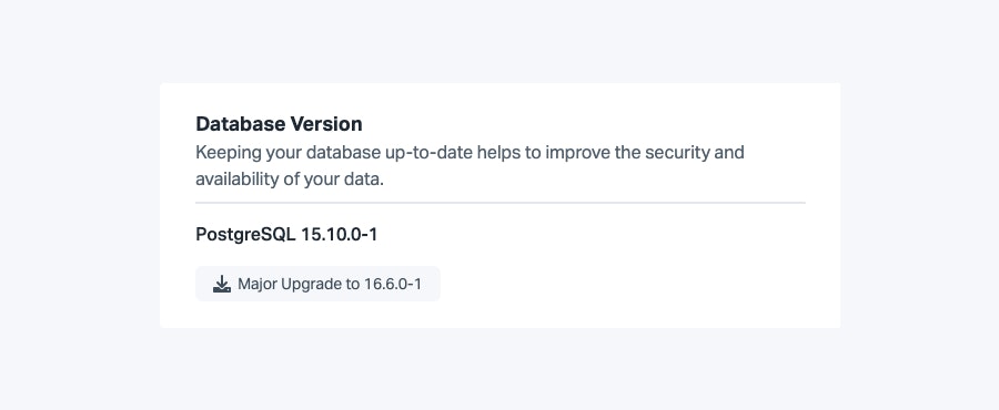 Postgresql 16 database upgrade