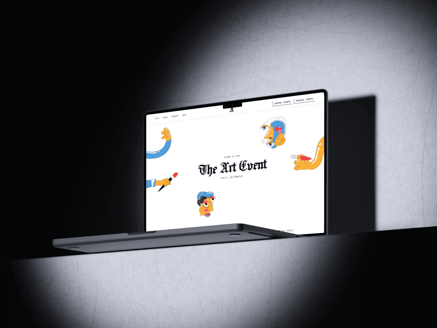 Modern responsive landing page built in Webflow by rumit