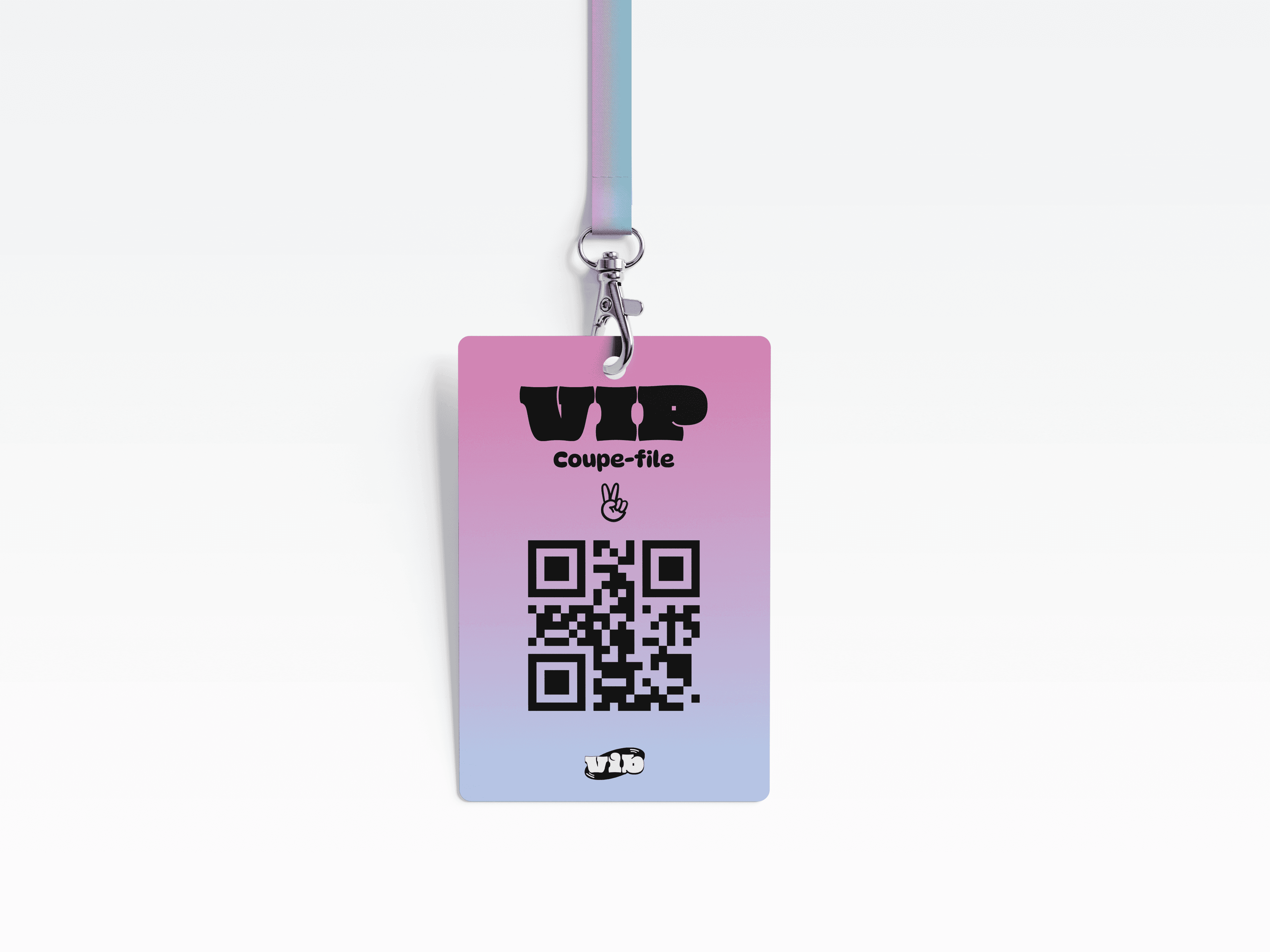 badge VIP tour de cou