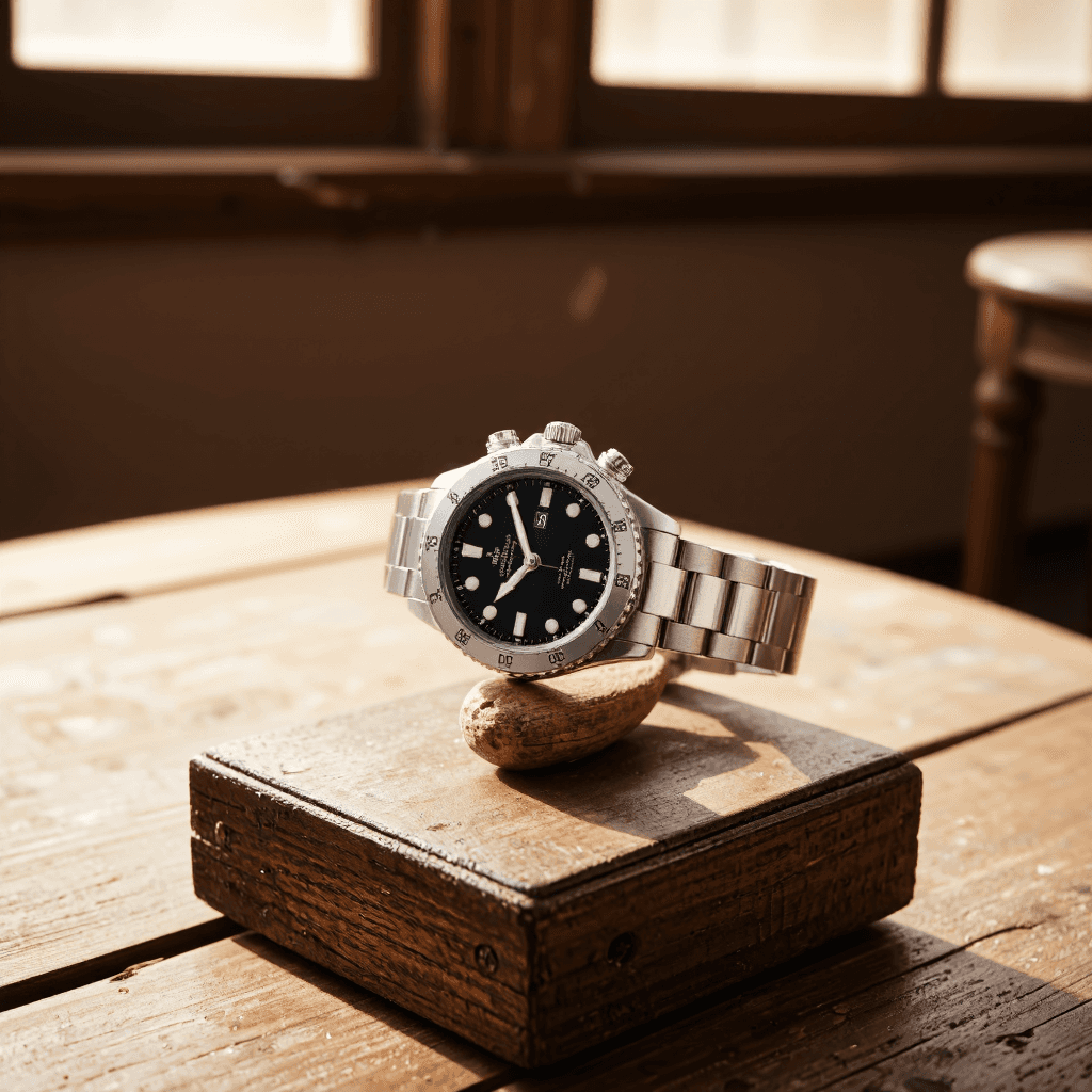 product photography of a wristwatch