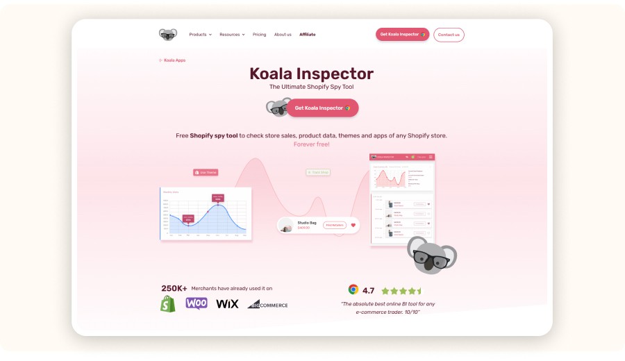 L’extension Chrome de Koala Inspector