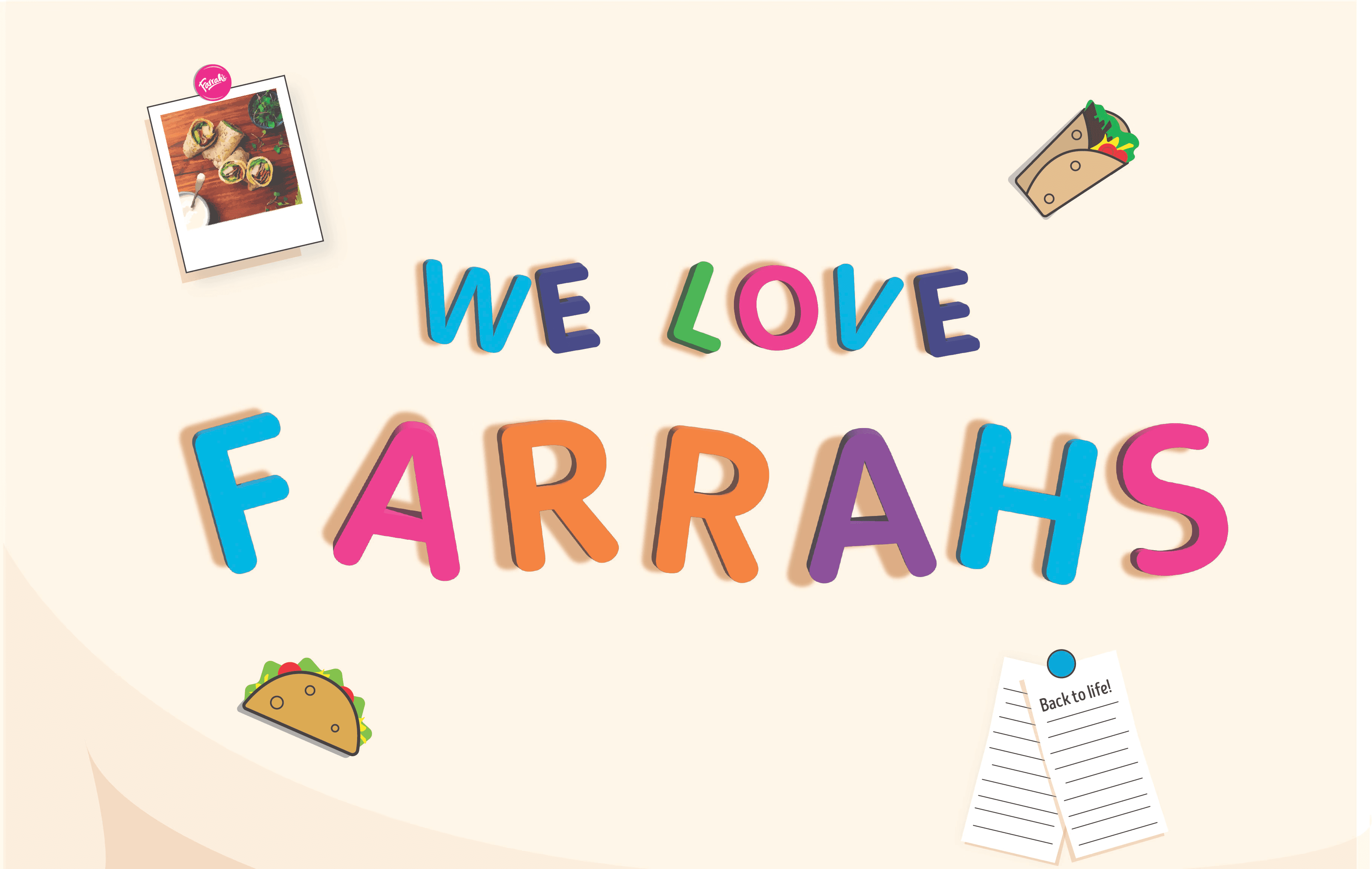 Modern food magazine brochure mockup with bold typography and bright yellow accents