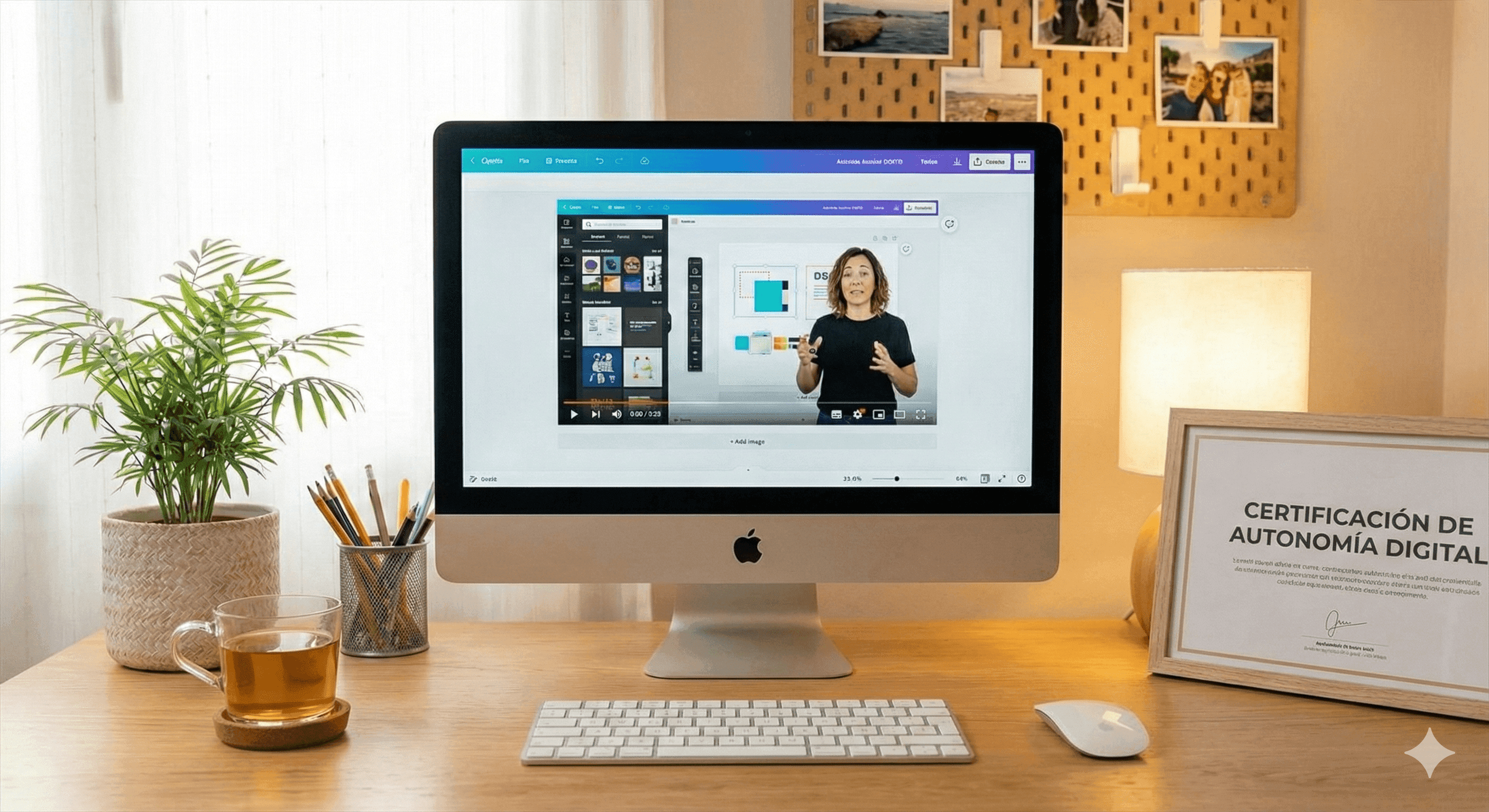 Escritorio con tutorial de NocodePM