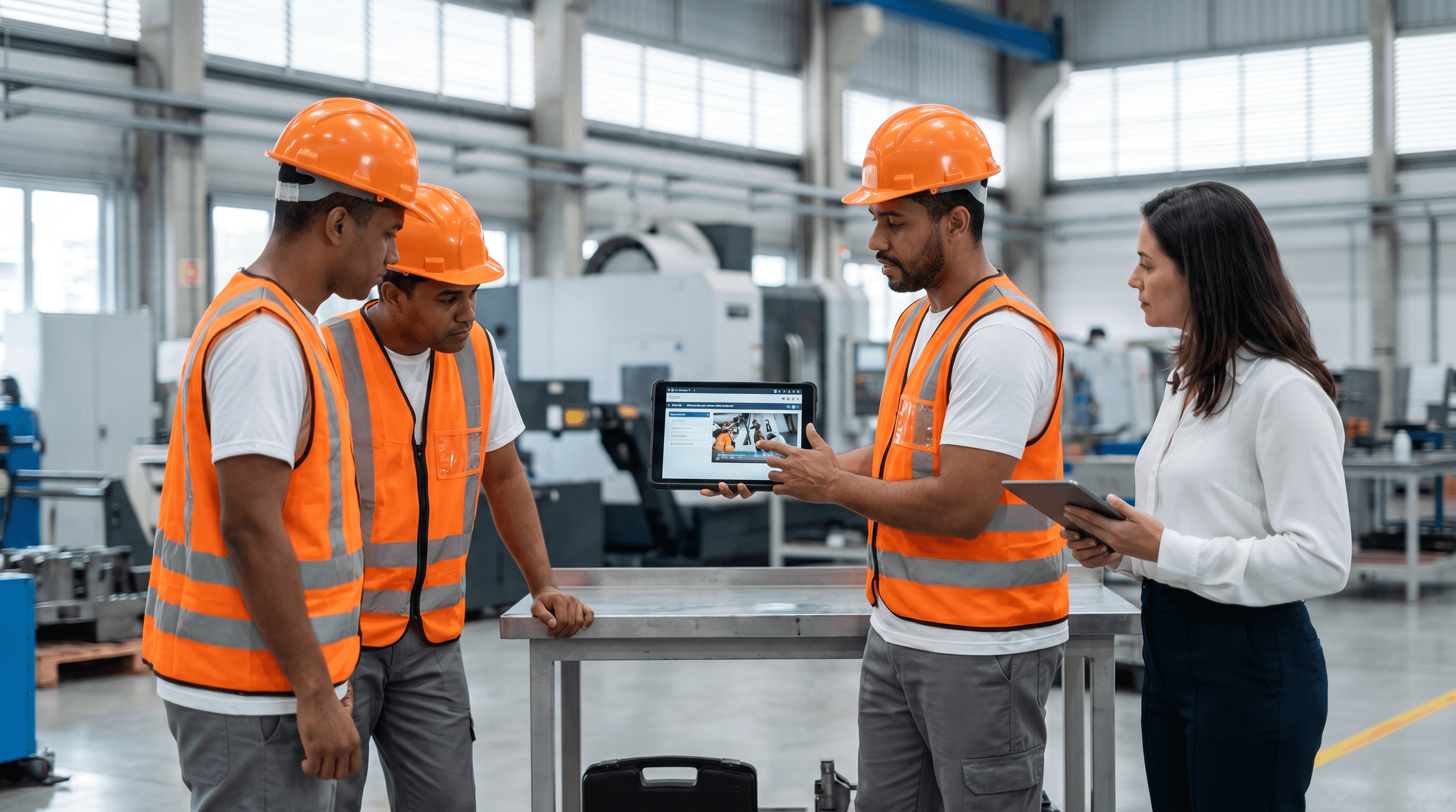 produtor rural em uma lavoura, mexendo em um tablet