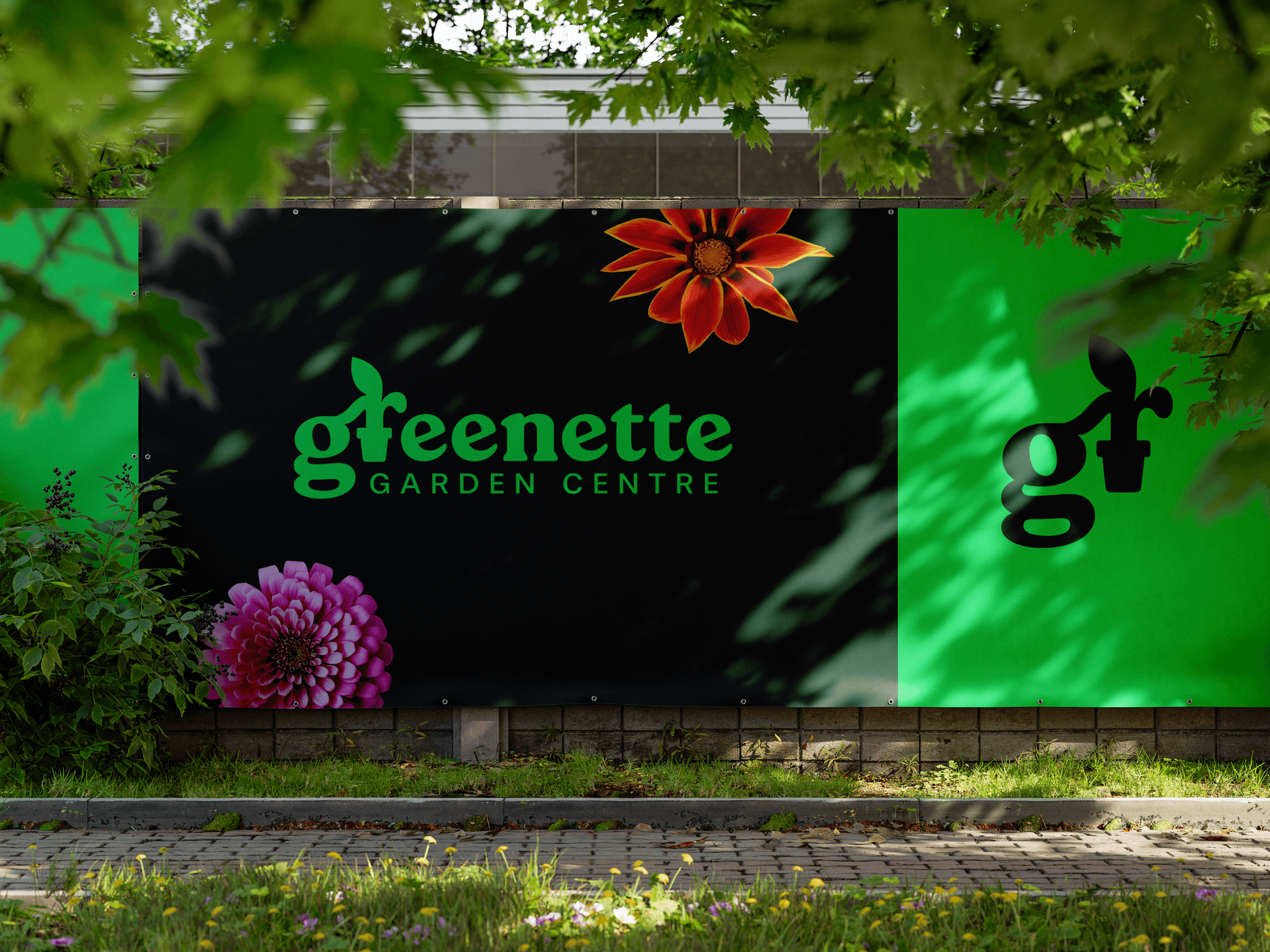 Garden centre street billboard