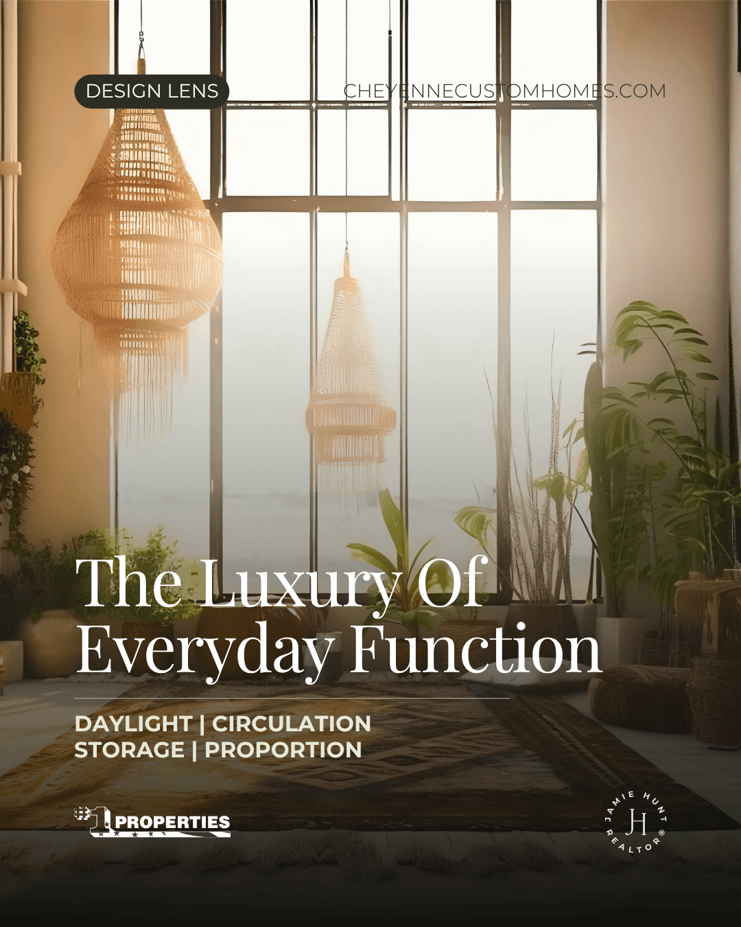 Real estate interior design social post