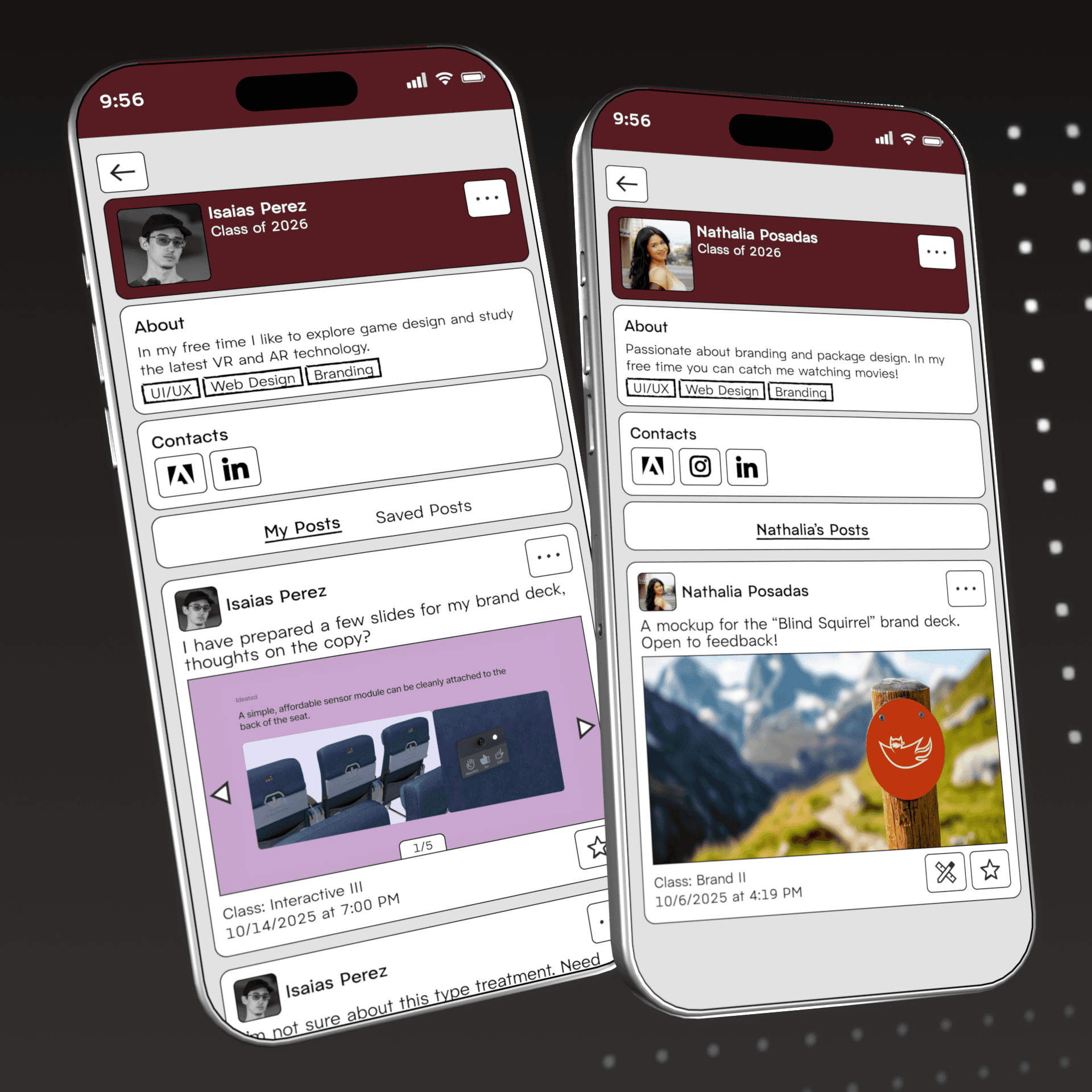 A render of phones displaying DesConnect features.