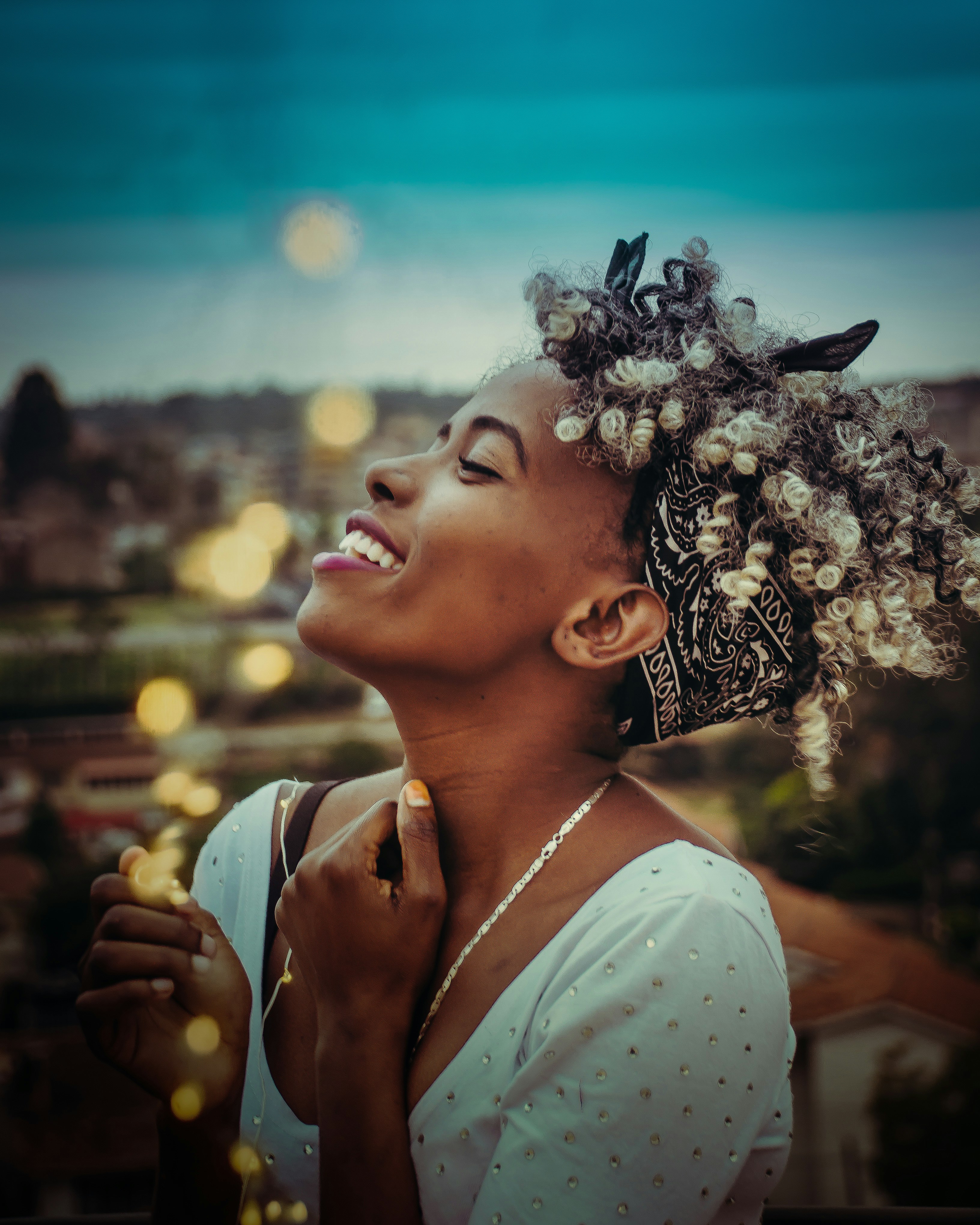 Woman smiling 