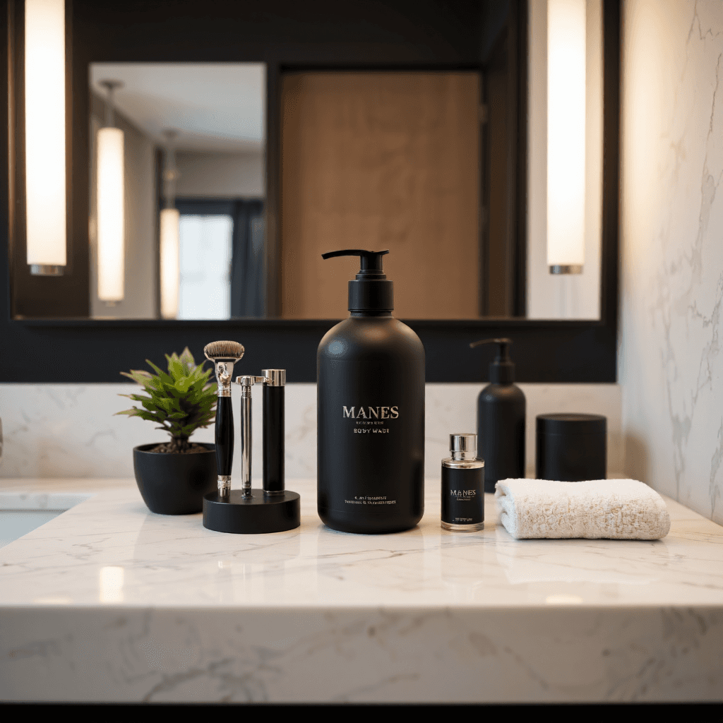 product photography of body wash