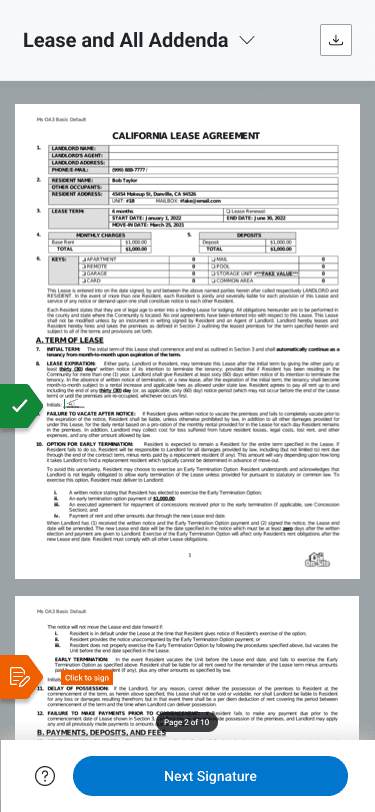 Document Signing