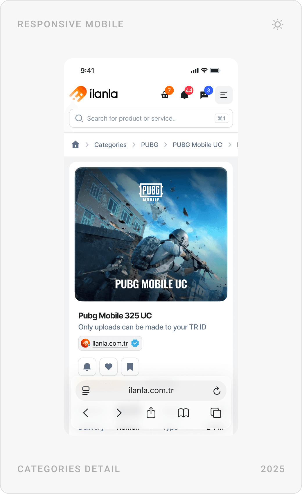 Clean Mobile Gaming Category Design