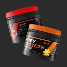 A cute 3D fuzzy black cat with bright orange eyes and a soft textured surface, sitting against a beige background.