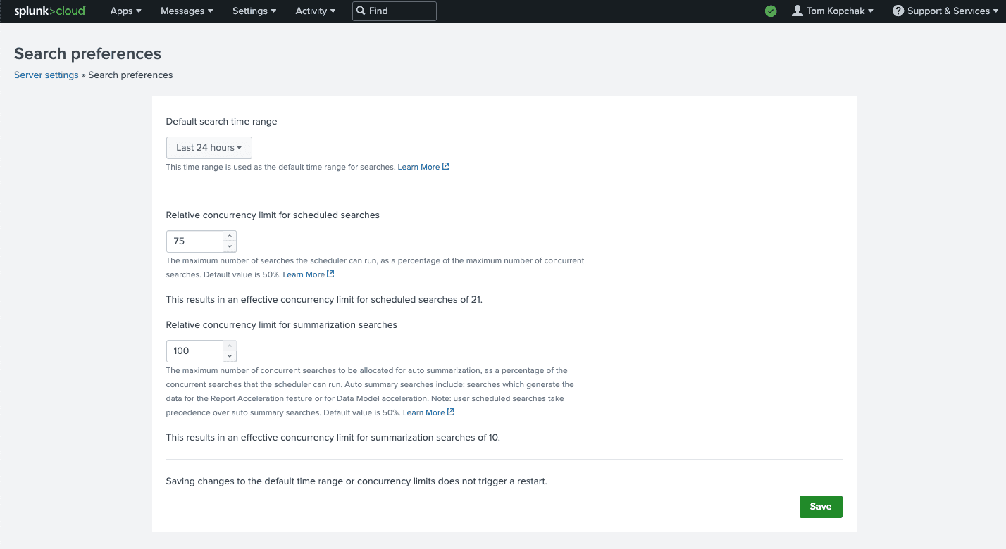 Optimizing the Splunk Cloud Scheduler for Enterprise Security