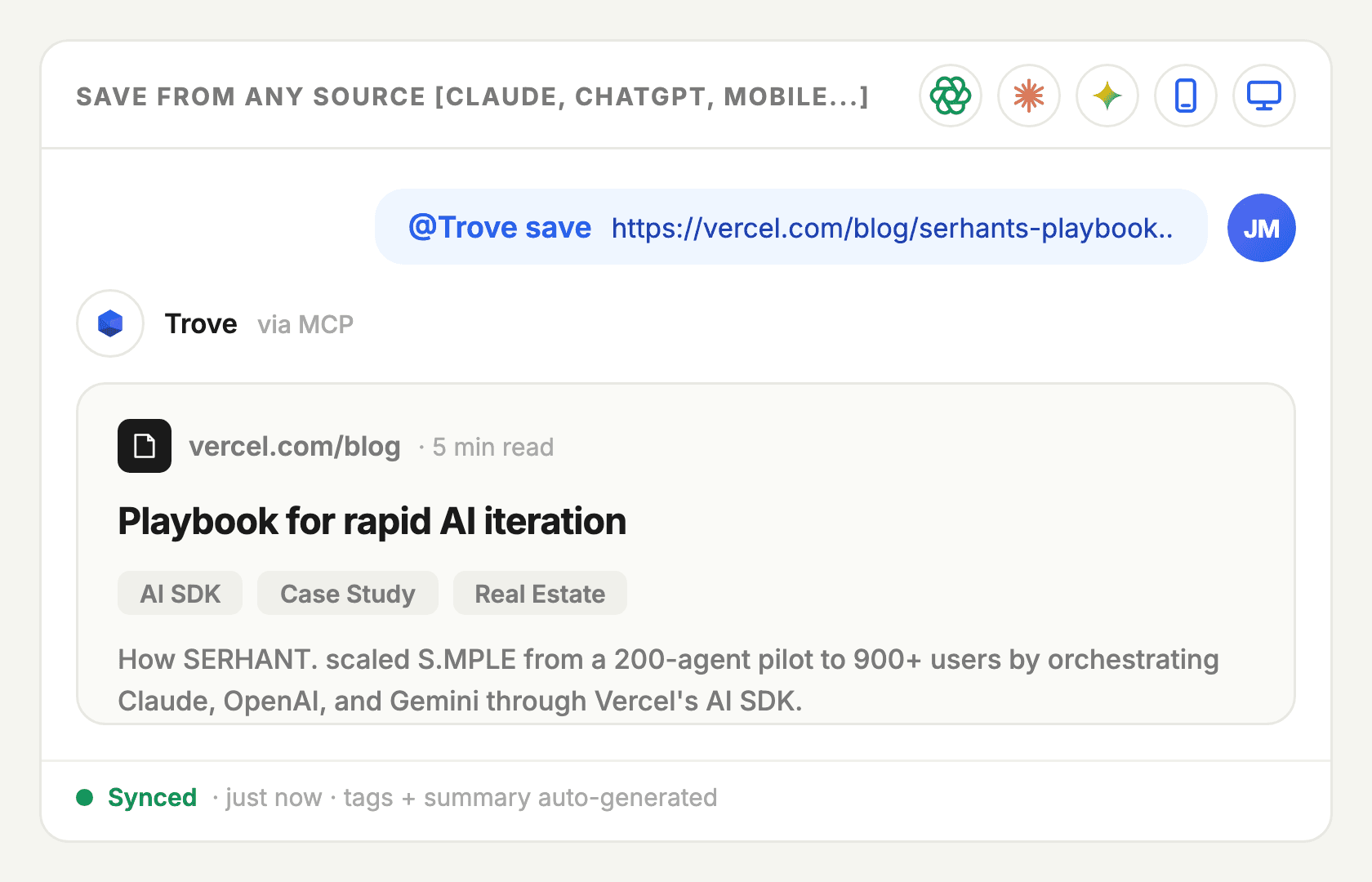 AI suggesting actions like "Optimize onboarding flow" and "Raise pricing tier" based on user data.