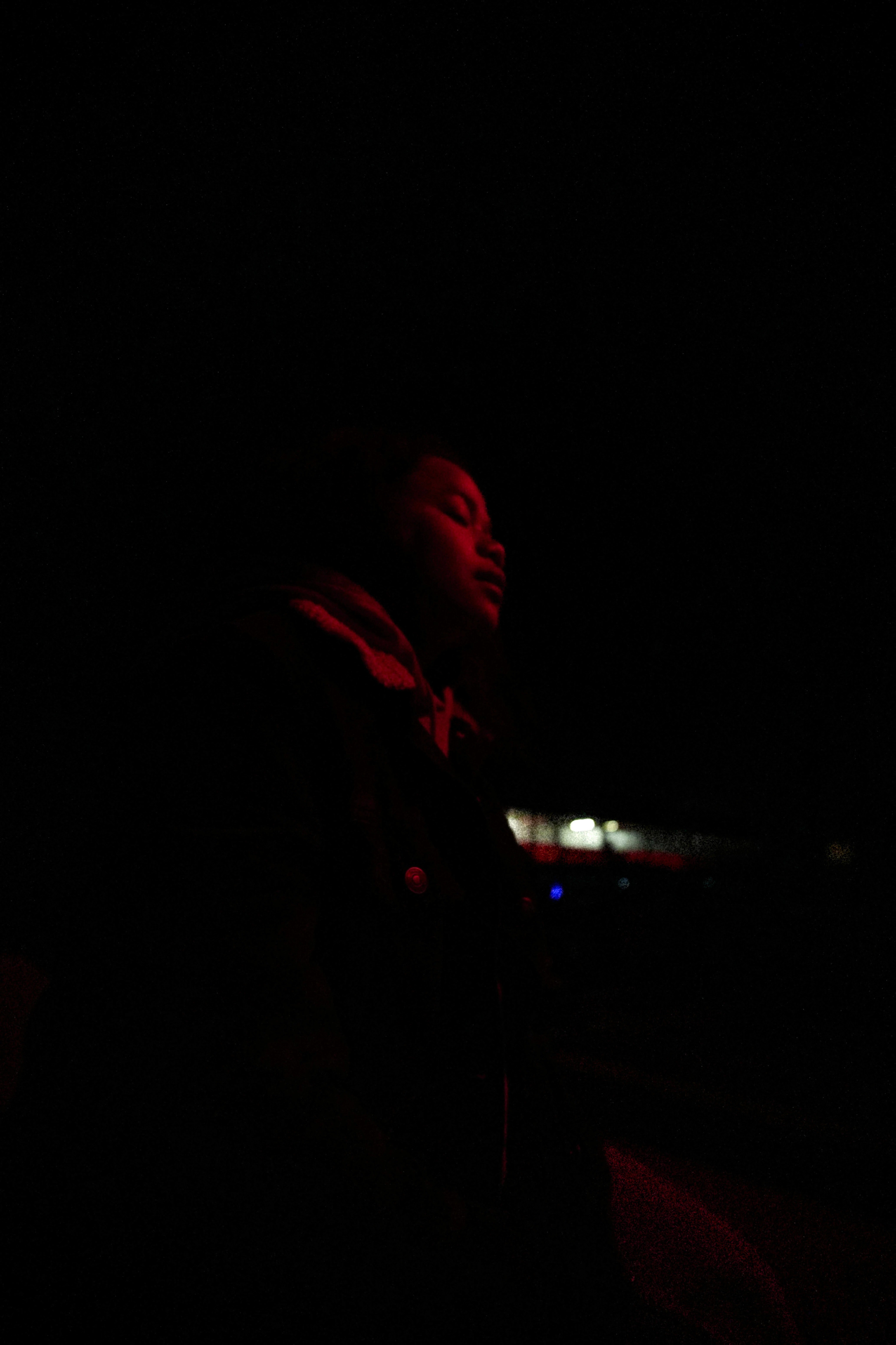 Blurred portrait of woman