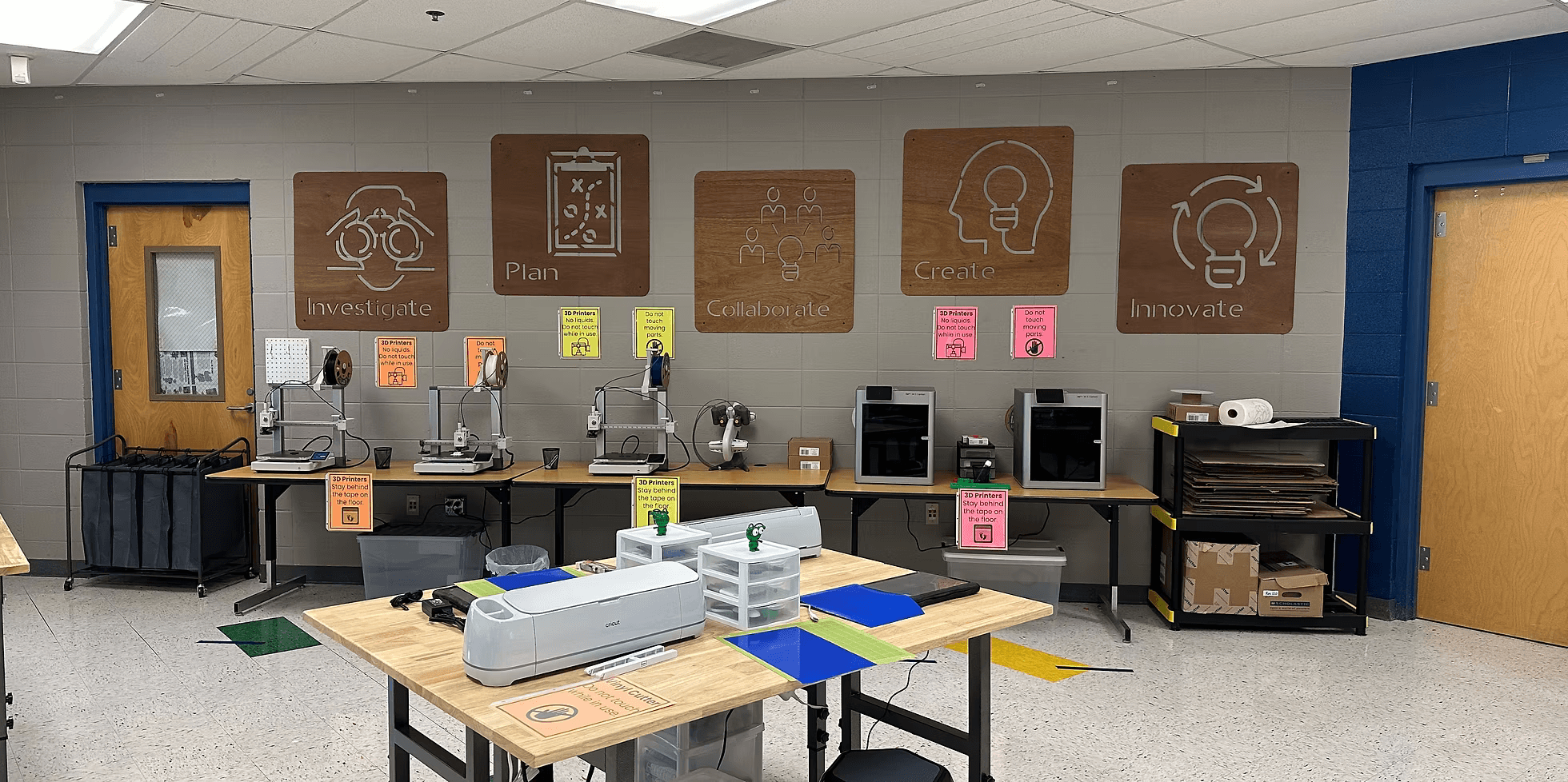 VWeLab setup at Allen Elementary School.