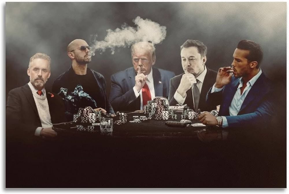andrew tate sitting with popular personalities - Musicfy's andrew tate ai voice generator