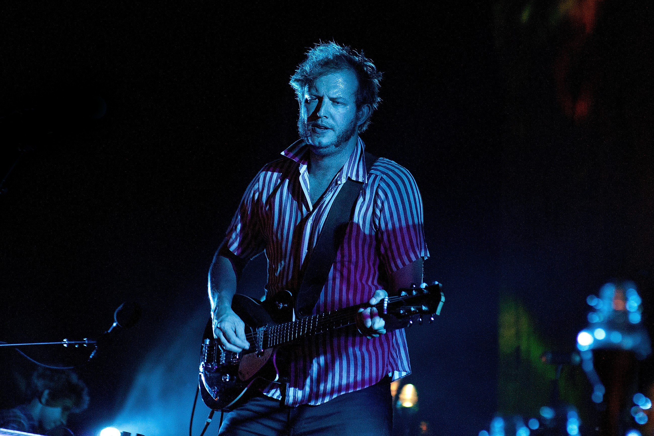 Bon Iver performing in Spain
