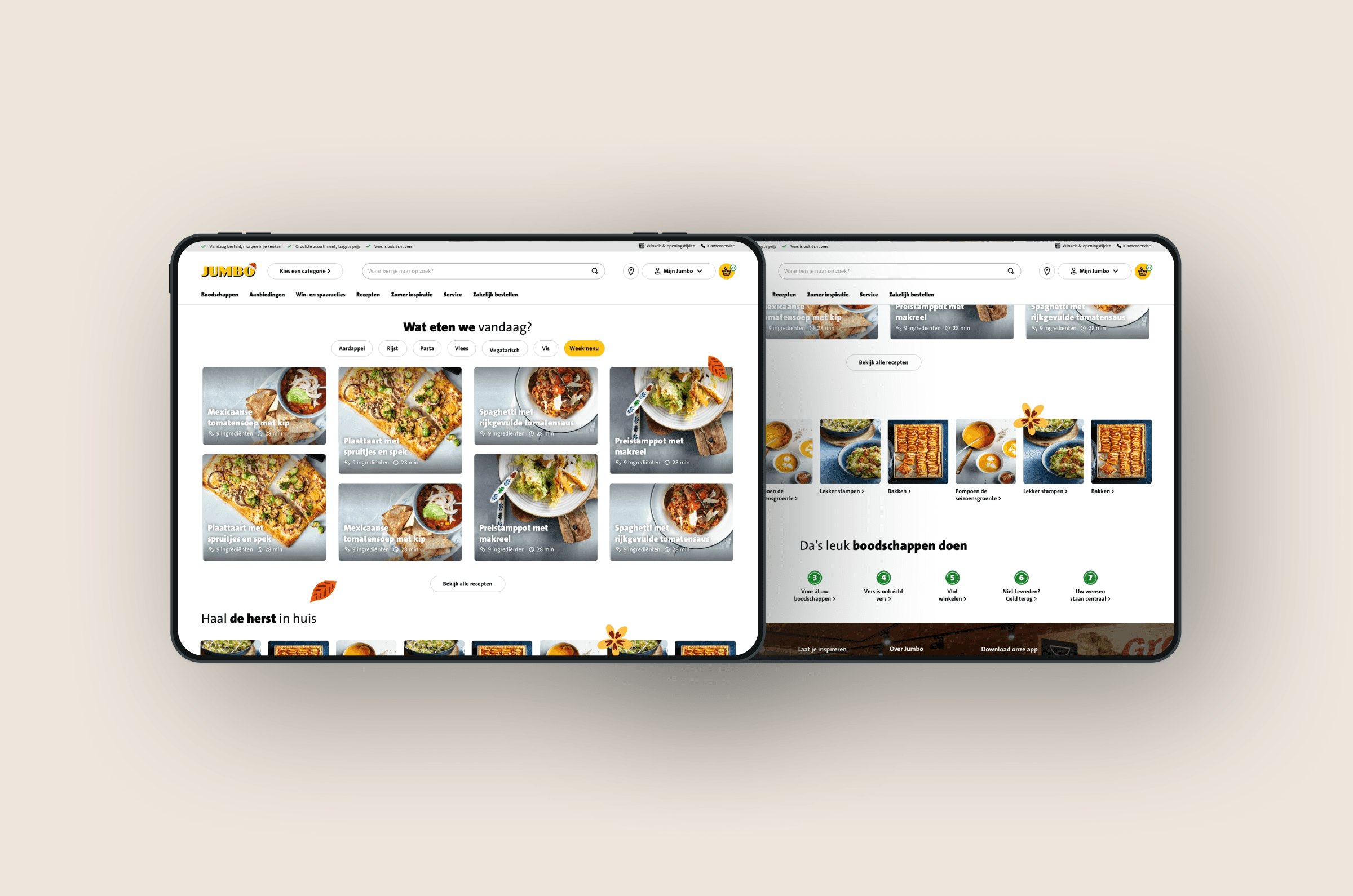 Mockup of homepage redesign jumbo desktop
