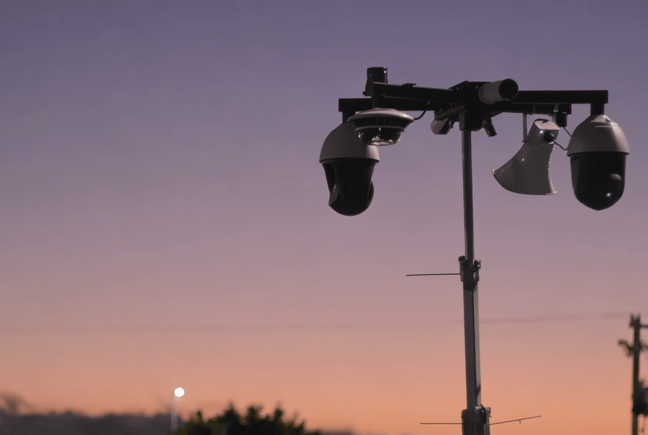 security camera mast